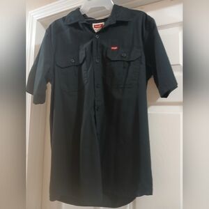 Black Short Sleeve Men's Shirt